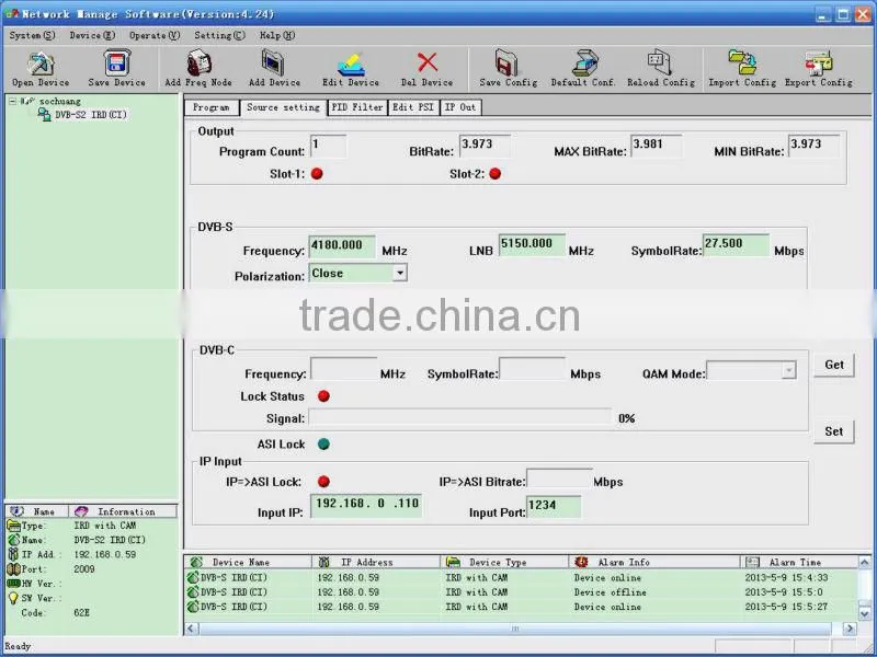 Professional DVB-S2 Demodulator /DVB S2 IP IRD with 2 CI
