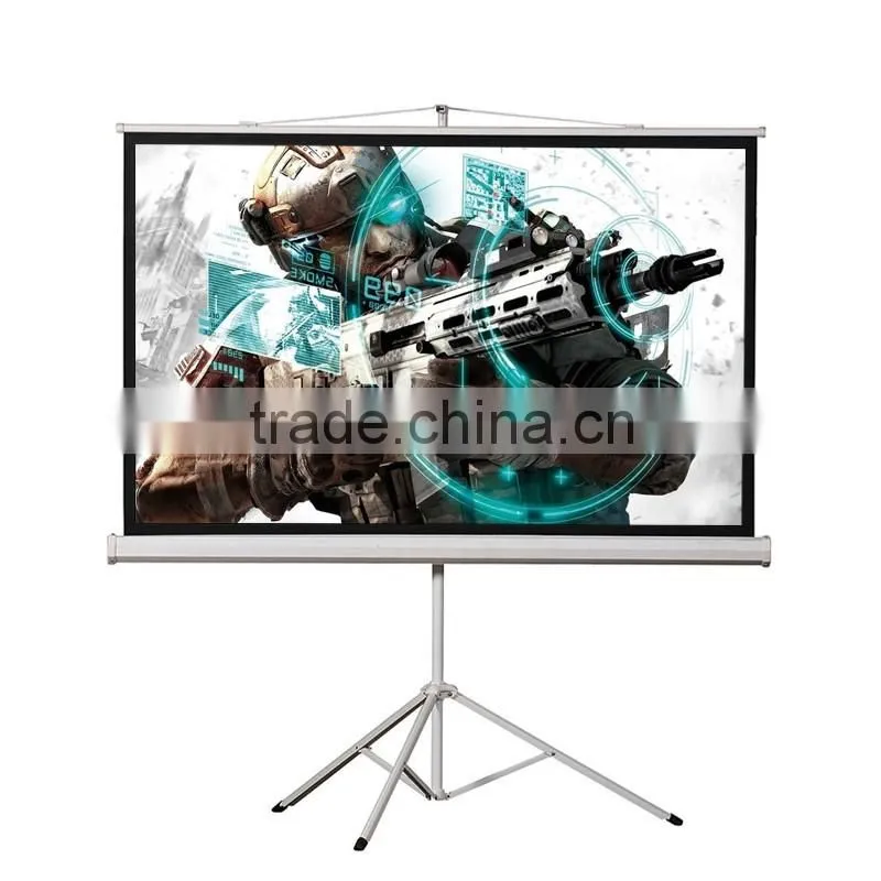 Factory Supply Best Quality matte grey 84 inch 16:9 small portable projection screen