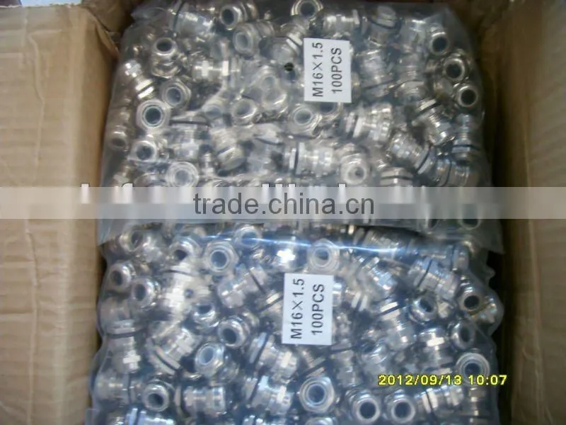 Cable connector/M20X1.5 nickel plated brass cable glands