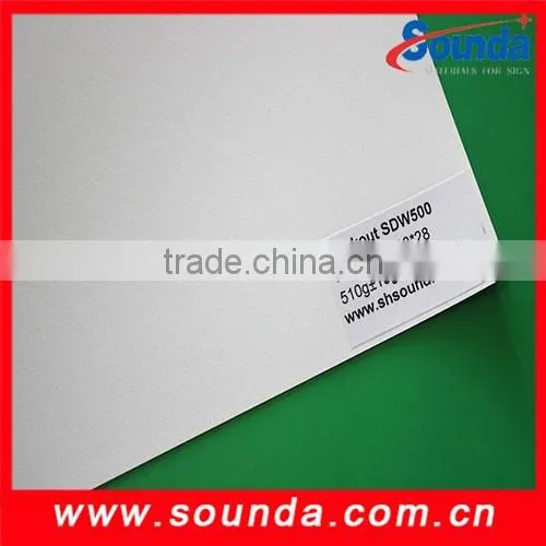 Professional frontlit glossy flex banner blockout flex banner 510g with great price