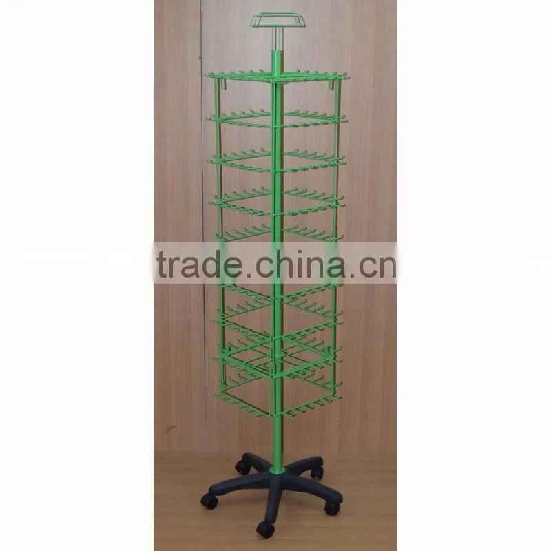 universal floor metal peg display rack with good quality
