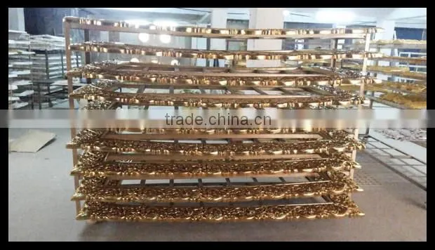 Frame the TV style hollow flower decorative gold leaf resin frame wall decor