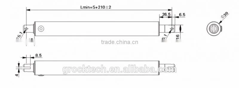 Tubular motor with plant gear box 12v linear actuator for window open