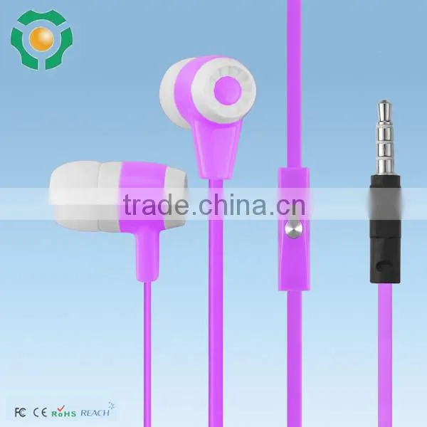 Noise cancelling earphones silicone cover earphone mobile phone earbuds