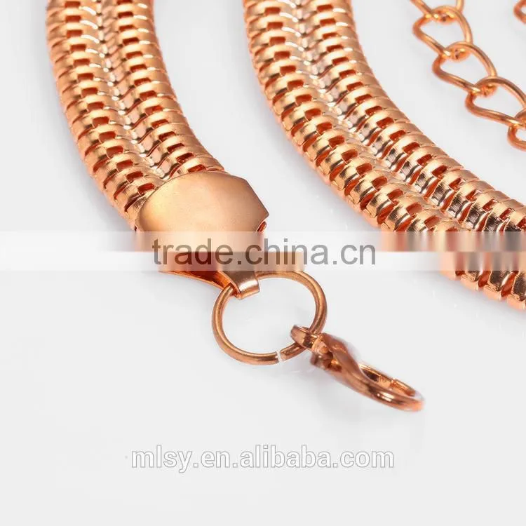 Fancy populor crystal handmade rhinestone gold chain