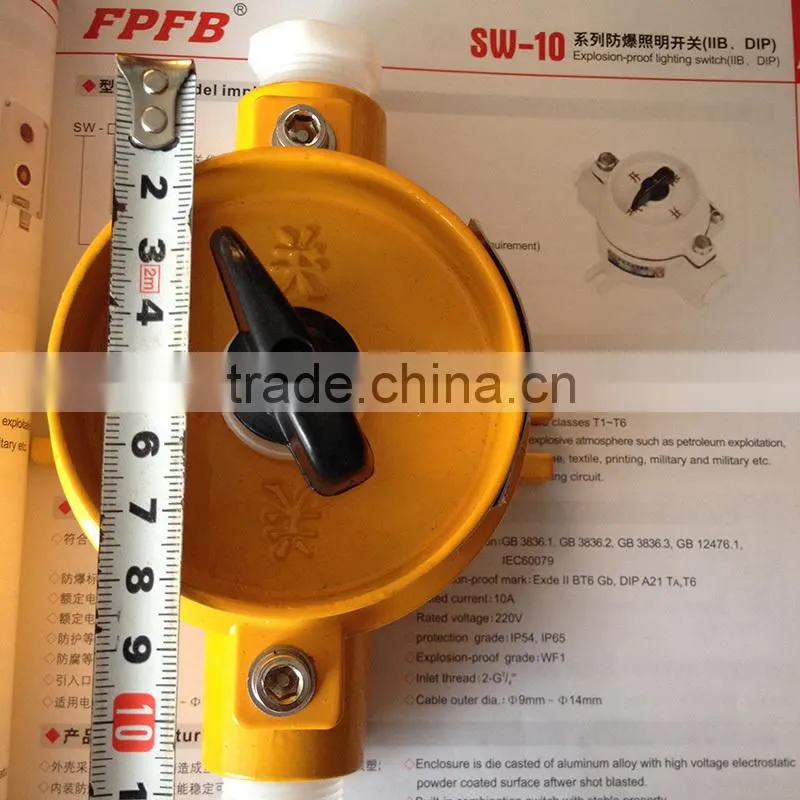 10A Type Explosion proof switch for lighting