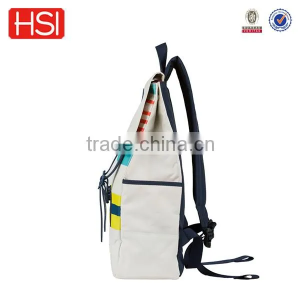 2016 new products fashion backpack with side pocket