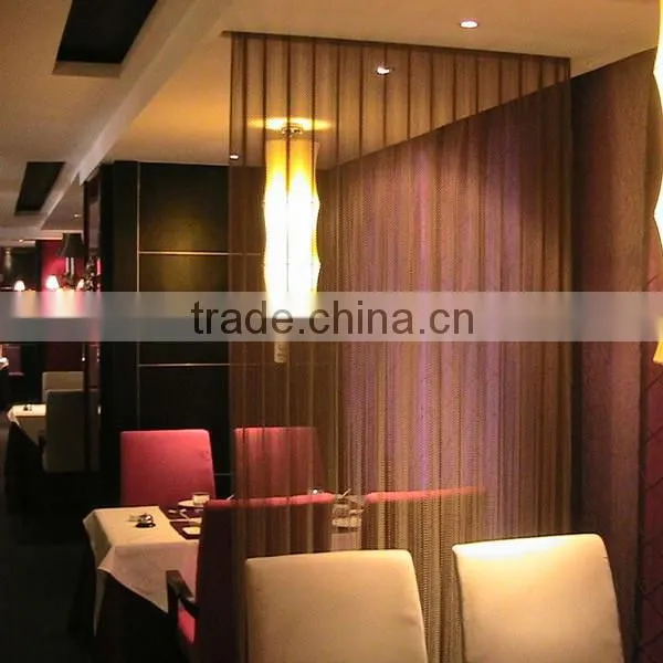 Fashionable architectural decoratice metal curtains for living room