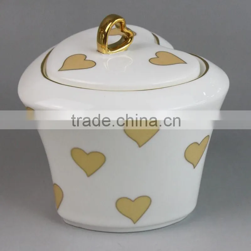 Ceramic Sugar Pot , Honey Jar , Jam Jar