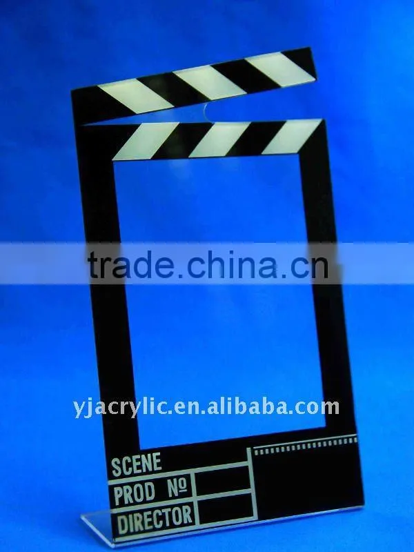 Black acrylic photo frame