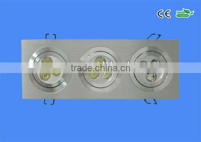 High quality small led celling light with glass edge 3w led celling light
