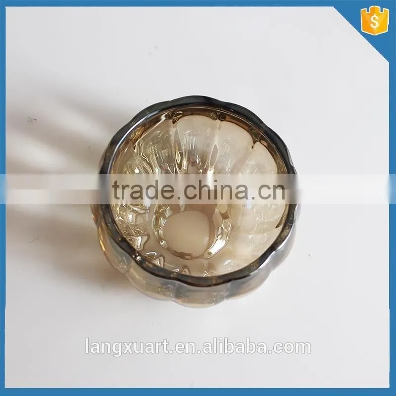 gold pumpkin decorative glass balls bowls