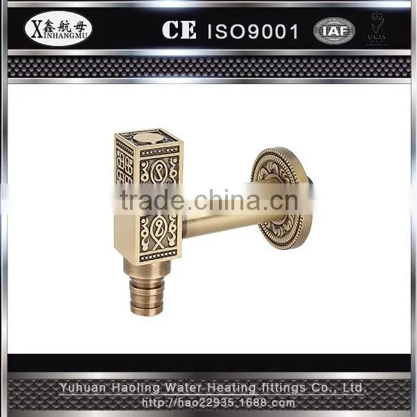 Antique Brass Widespread Two Handles Bathroom Sink Faucet vessel faucet