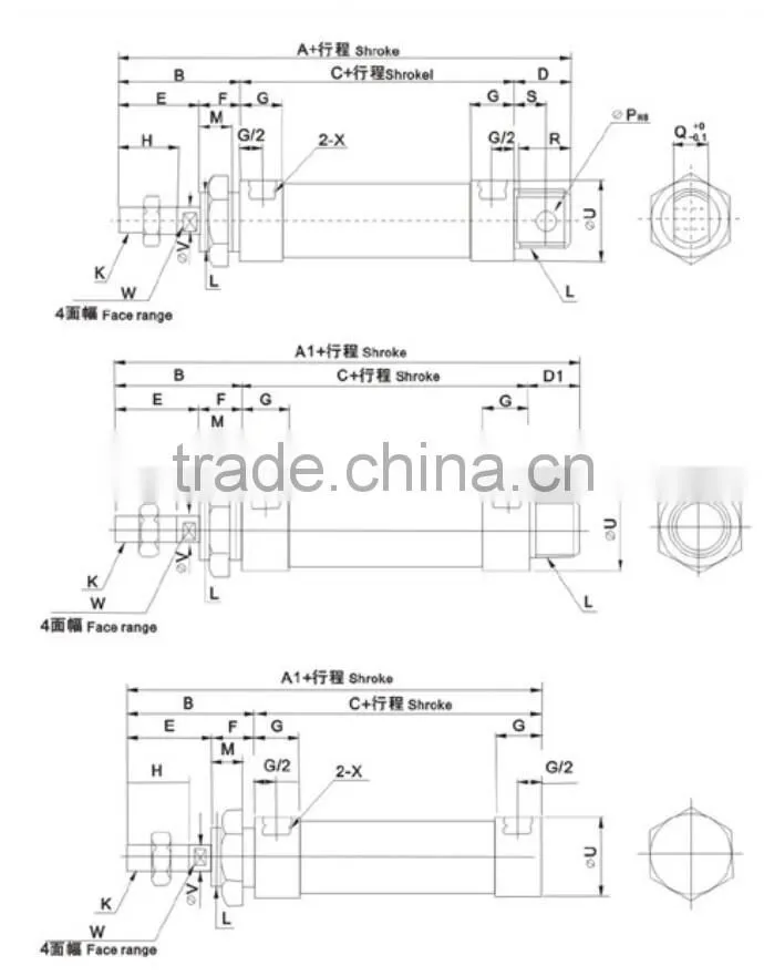 MAL series Aluminum Allloy Mini Cylinder
