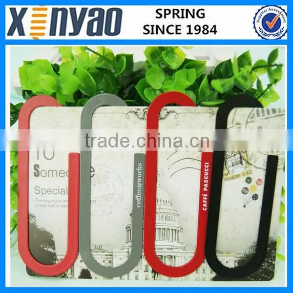 promotional gifts customer design colorful stainless steel normal simgle shape bookmark