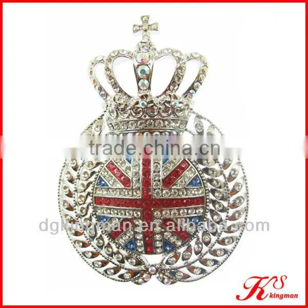 Fashion Crystal crown brooch