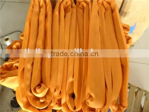 100% polyester fabric round slings heavy duty load belt
