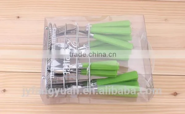 Hot sale popular colorfu plasticl handle cutlery tray