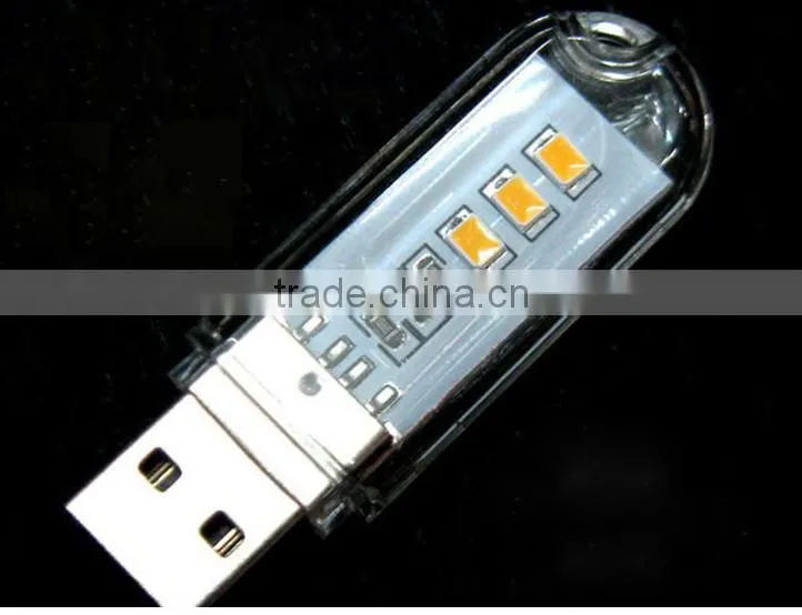 3 LED USB light Flash drive USB Light 3 LED USB night light Lamp , usb led Factory Wholesale Price Stock Available