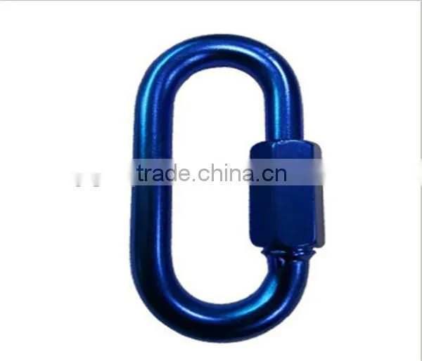 18KN Outdoor Safety Buckle Clasp O-Shape Stainless Steel Screw Gate Climbing Button Carabiner Camping Hiking Safety Hook Gear