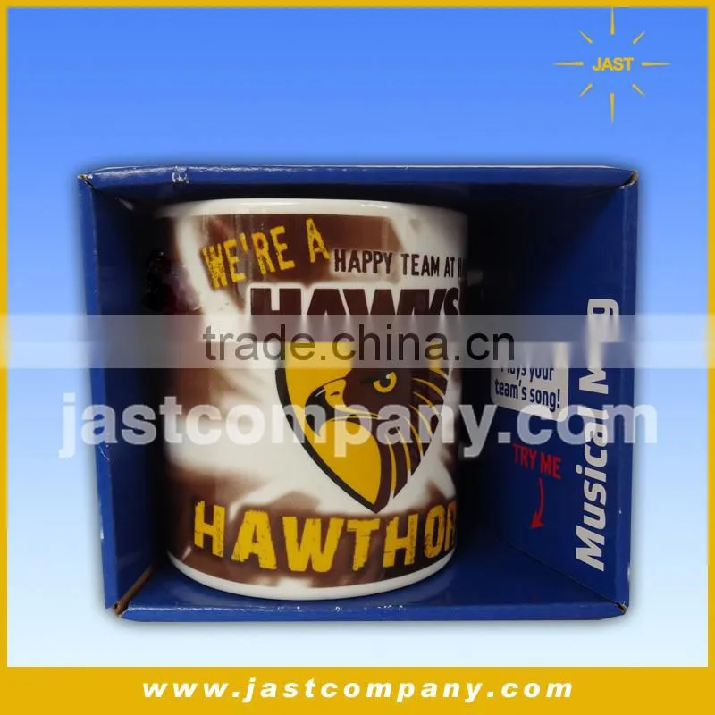 Talking Customized 4C Printing Logo Enamel Mug Gifts