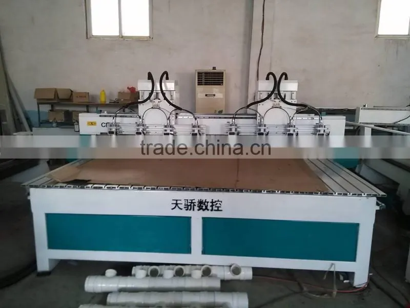 8 heads 3d relief caving wood cnc router machine with good price