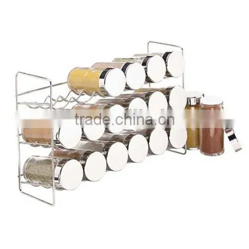 18 Bottles Chrome Spice Rack