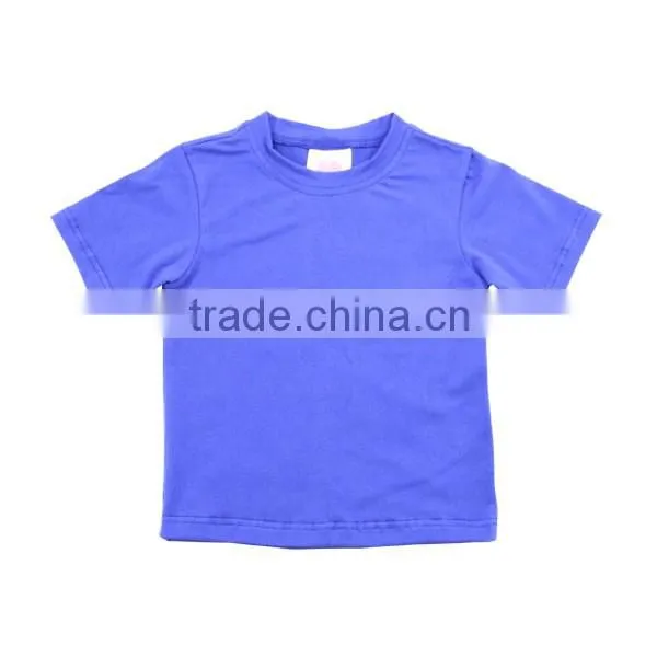 Kaiyo new design custom t-shirt boutique simple pure color round collar short sleeve baby t-shirt OEM factory direct sale kids