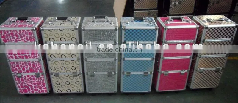 2014 YIWU SUPPLIER Hot-Selling Durable Nail art Professional Beauty Trolly Case