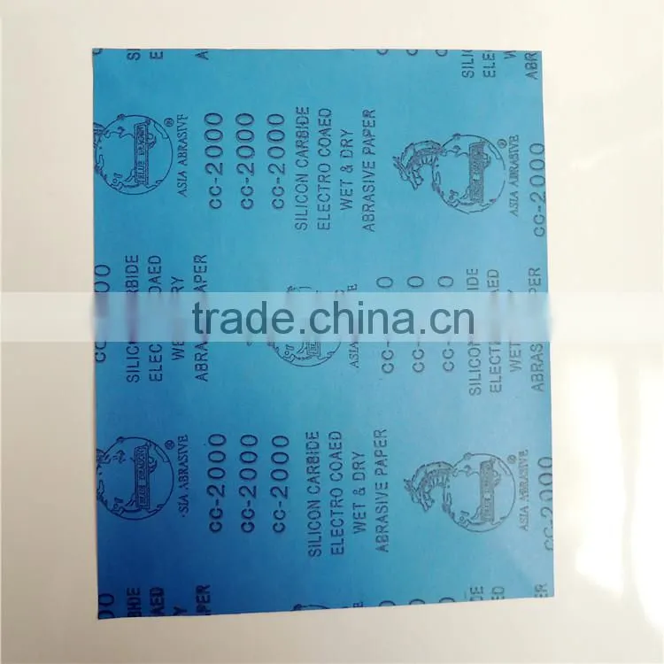 Grit 2000 Silicon Carbide Waterproof Abrasive Paper Like Matador Sandpaper