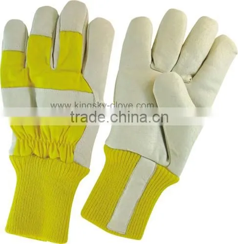 Cow Grain Leather Winter Glove