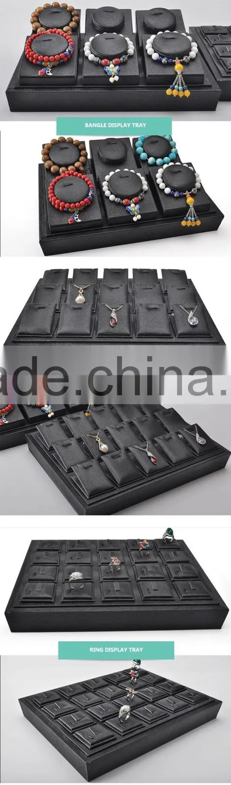 Pendant bracelet bangle display jewelry trays for drawers stackable