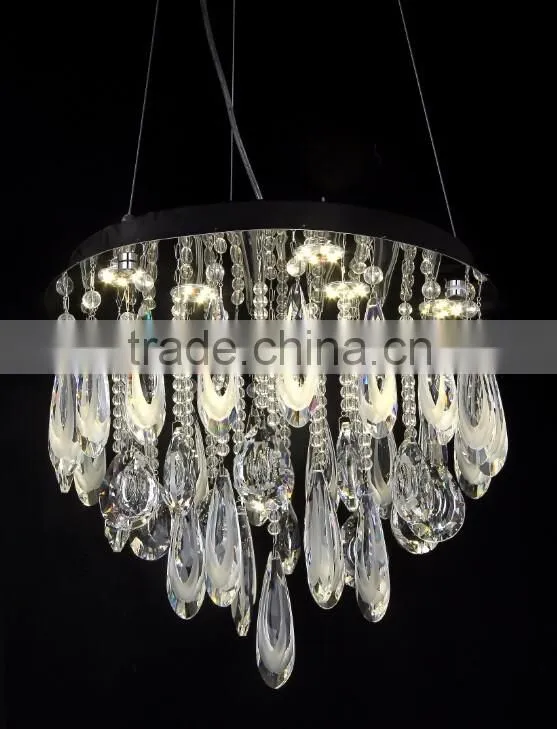 WD-6815PA/PL Zhongshan Top K9 crystal rectangular pendant light
