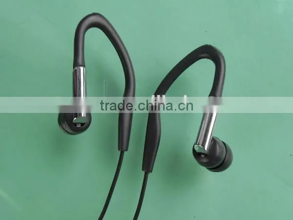 Black portable sports headphone ear hook for running