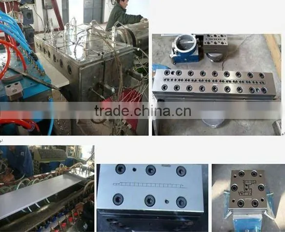 UPVC WPC profile production machines / upvc frame profile production line