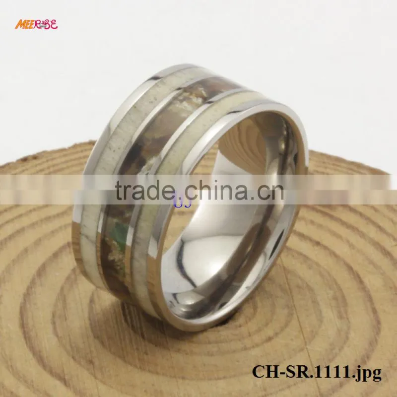 2015 High Quality Fashion Camo TITANIUM Rings For Boys