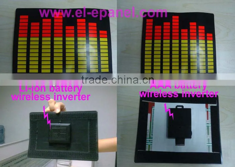 new-developed wireless sound active 3v el inverter for t-shirt