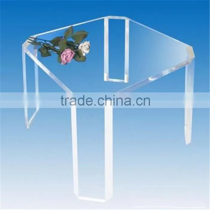 2016 new design modern round plexiglass acrylic coffee table