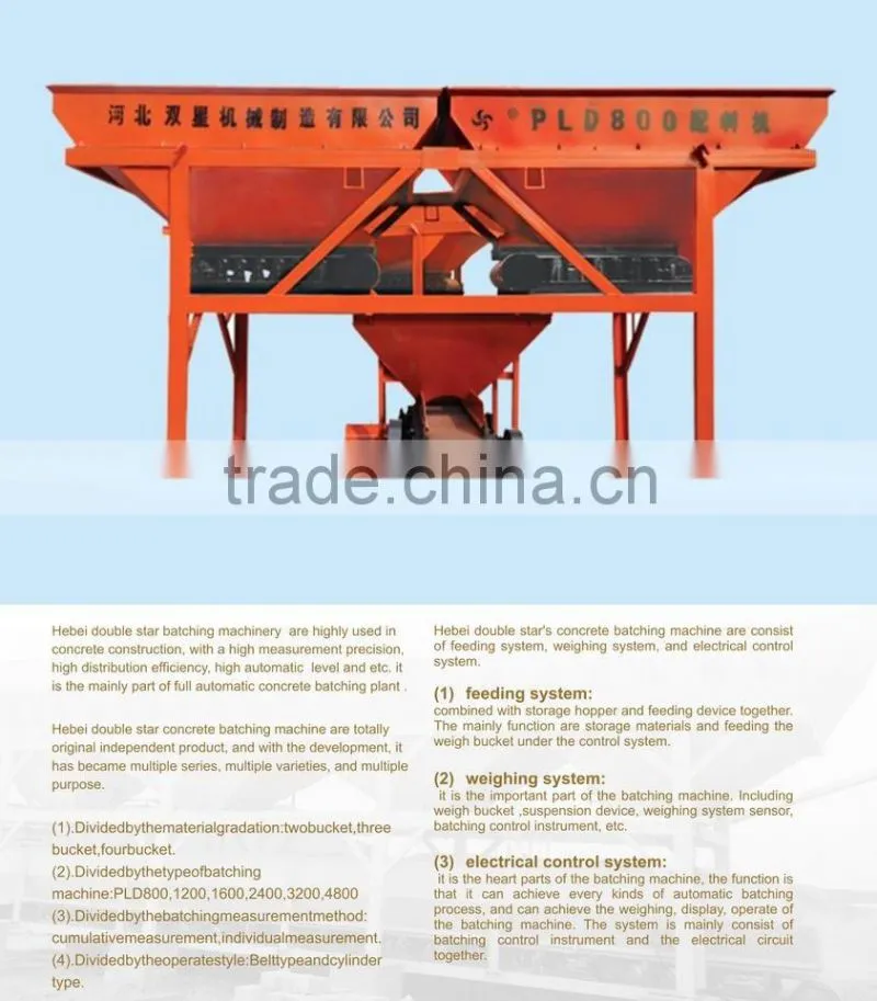PLD800 aggregate batching machine for sale