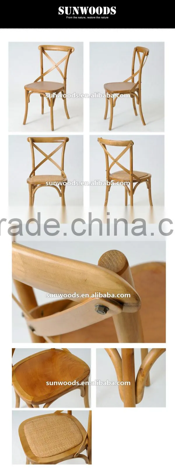 X cross back dining chair with high quality