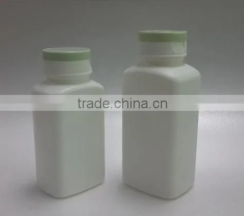 wholesale 250ml PE material square medicine packing empty plastic pill bottles