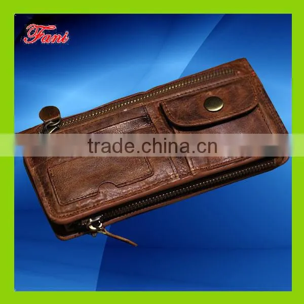 Genuine leather wallet men