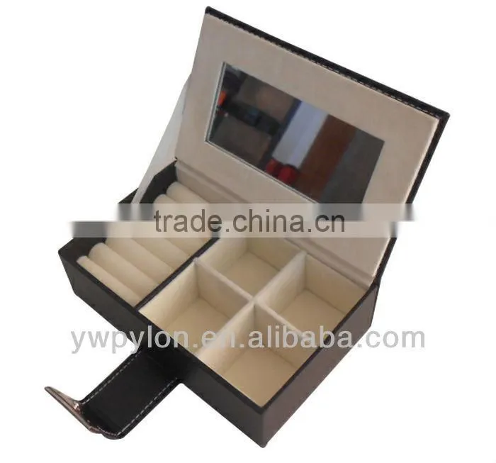2015 new design PU Leather jewelry box professional manufacturer