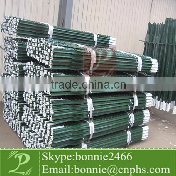 Barbed Wire Posts with Green painted (factory & trader)