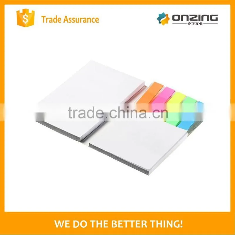 Custom memo writing pad for business with PET page marker