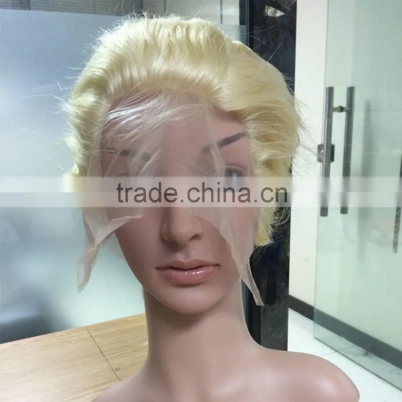 360 Lace Band Frontal Body Wave Blonde Color Round Lace Frontal