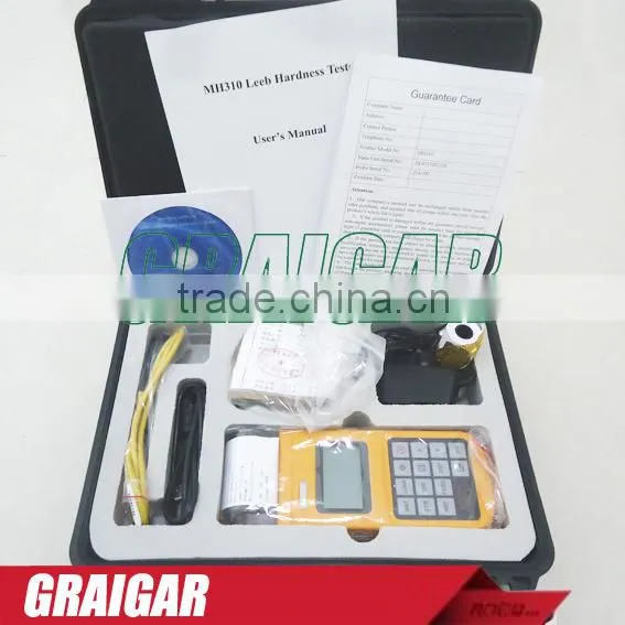 Portable Leeb Hardness Tester/Meter/Gauge MH310 Measure metallic materials,HRB, HRC, HV, HB, HS, HL