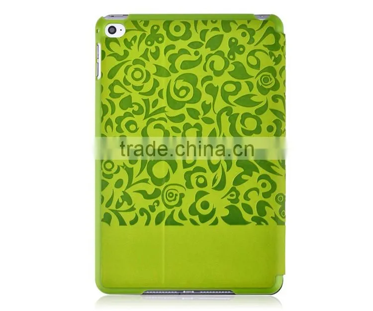 Smart Cover Folding Leather Tablet Stand Back Cover Case for iPad Mini 4 7.9 Inches