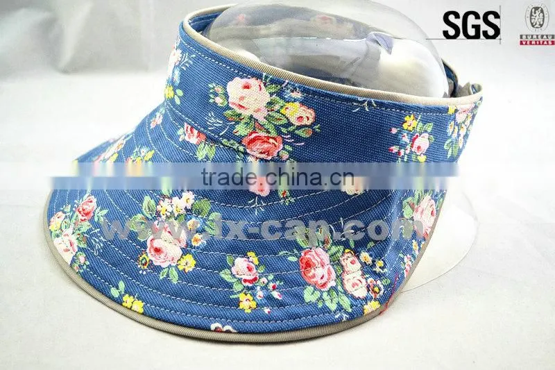 Summer ladies beach hat Foldable uv protection sun visor cap for women