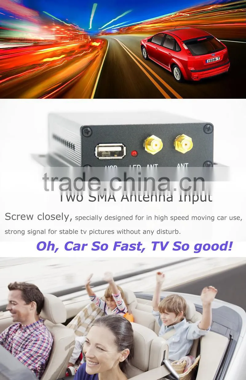 ISDB-T Digital TV receiver two tuner two antenna with PVR for Japan Brazil Chile